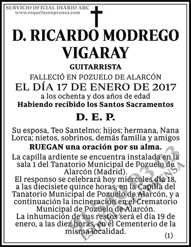 Ricardo Modrego Vigaray
